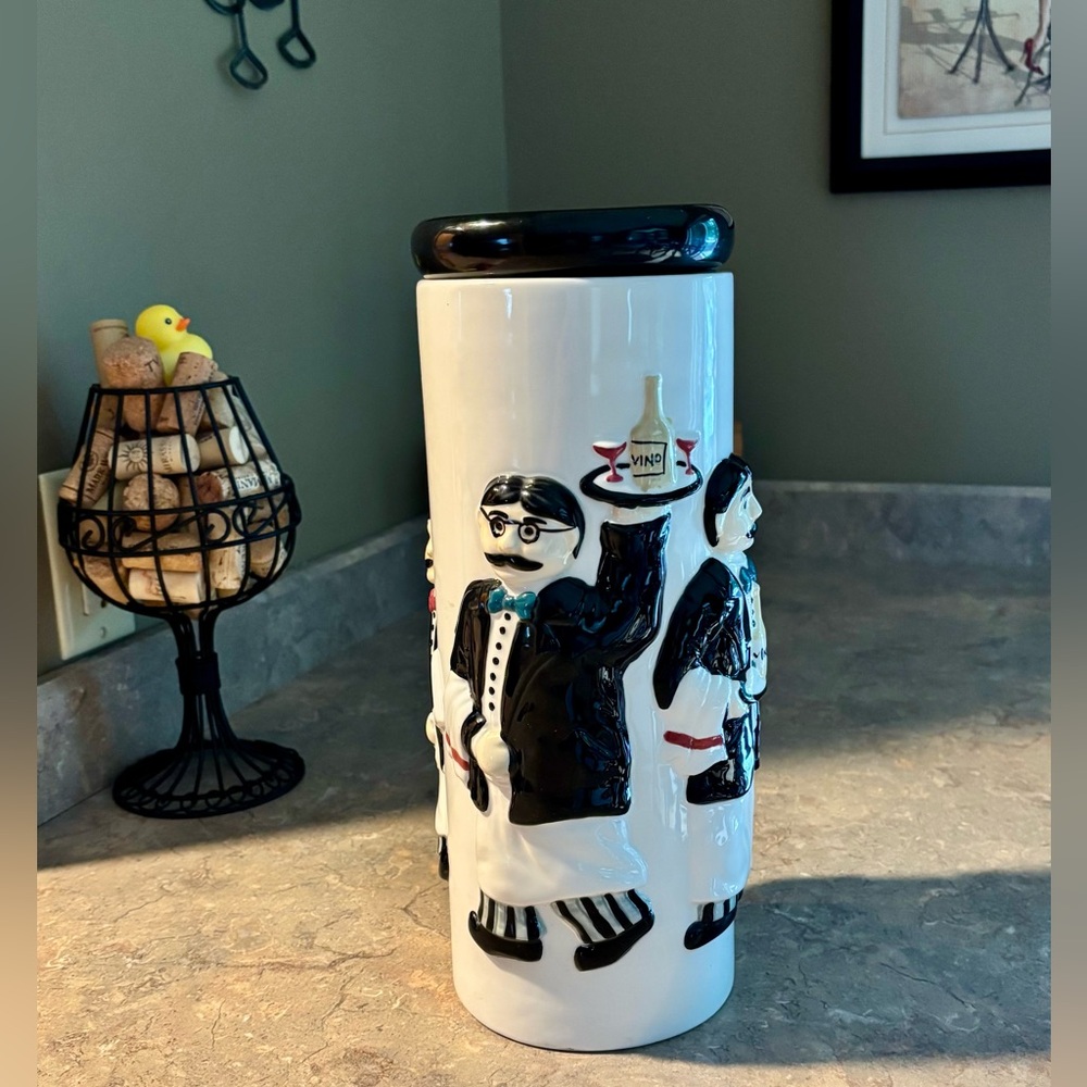 Ceramic Wine Butler Kitchen Storage Jar